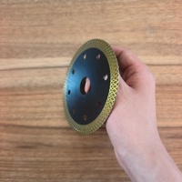 Lame turbo diamantée de type X de 105 mm, coupe fine de 1,2 mm, revêtement Ti industriel pour la découpe de carreaux de céramique et de porcelaine |   Sharp