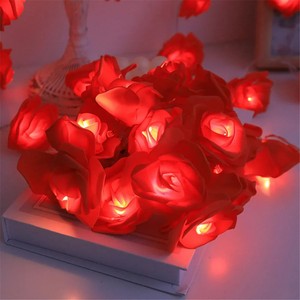 <span class=keywords><strong>Guirnalda</strong></span> de <span class=keywords><strong>luces</strong></span> LED de 3M con forma de flor, ramo de rosas artificiales, <span class=keywords><strong>guirnalda</strong></span> de <span class=keywords><strong>luces</strong></span> románticas, decoración para fiesta de boda y Día de San Valentín - Product Image 4