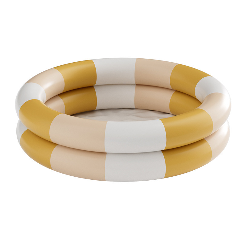 Piscine rétro à double anneau jaune épissé