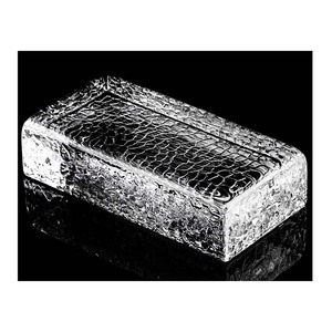 Figura squamosa mattoni di vetro testurizzato blocco decorativo di vetro caldo mattone all'ingrosso solido chiaro edificio di vetro per parete divisoria - Product Image 2