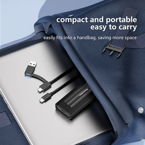 علبة خارجية لـ SSD من نوع <span class=keywords><strong>M</strong></span>.<span class=keywords><strong>2</strong></span> NVME وSATA ببروتوكول مزدوج 2230/2242/2260/2280، سرعة 10 جيجابت في الثانية، USB 3.1، علبة NGFF PCIE لـ SSD من نوع M2 - Product Image 6