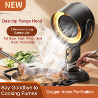 Hotte aspirante de cuisine USB pour barbecue et mini-grill, extracteur de fumée portable intelligent pour la maison, petite hotte de table
