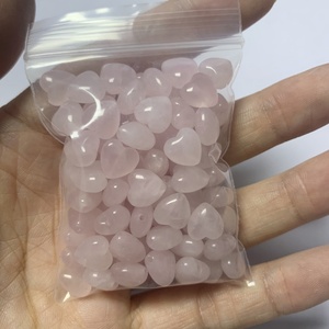 Gran oferta, cuentas de cristal de <span class=keywords><strong>cuarzo</strong></span> <span class=keywords><strong>rosa</strong></span> Natural con forma de corazón de 8mm, <span class=keywords><strong>piedras</strong></span> <span class=keywords><strong>preciosas</strong></span> sueltas para fabricación de joyas DIY - Product Image 3