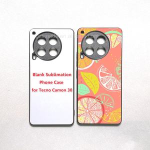 Suministro de fábrica a prueba de golpes TPU PC 2d sublimación fundas de teléfono en blanco para Tecno Camon 30 - Product Image 1