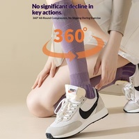 Chaussettes de compression personnalisées avec logo, 15-20 mmHg, pour la circulation, infirmières, multicolores, protection sportive, cadeau promotionnel, accessoires de gym