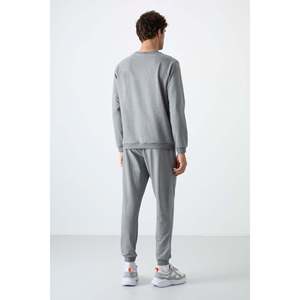 Ensemble de survêtement pour homme Keith Grey Melange, décontracté, respirant, coupe adulte - Product Image 1