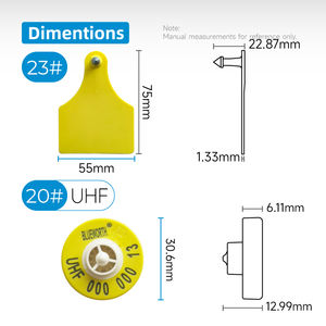 BLUEWORTH UHF, отслеживание животных, скота, RFID, Ушные бирки 860 ~ 960 мГц с различными мужскими бирками - Product Image 5
