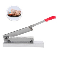 Máquina Manual de Corte de Carne y Huesos Congelados, Maquinaria de Corte de Metal para Piernas de Pollo, Costillas de Pescado y Cortador de Pescado Bandeja