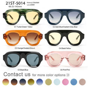 نظارات شمسية فاخرة عالية الجودة للبيع بالجملة، نظارات شمسية كبيرة الحجم موديل 2024 عصرية للرجال والنساء - Product Image 3