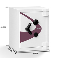 CEQSAFE EN-1143 Armoire de rangement en acier pour bureau, anti-perçage, coffre-fort domestique avec serrure à combinaison, meuble ignifuge pour rangement sécurisé