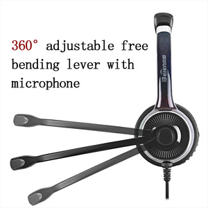 Le meilleur casque d'affaires de centre d'appels filaire à <span class=keywords><strong>double</strong></span> face Beien Mini <span class=keywords><strong>Jack</strong></span> avec microphone antibruit pour ordinateur portable - Product Image 3