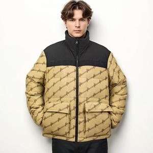 <span class=keywords><strong>Veste</strong></span> d'hiver pour homme personnalisée 2024, style hip-hop de rue, 100% polyester, toile à carreaux, imperméable, fermeture éclair, extérieur - Product Image 2