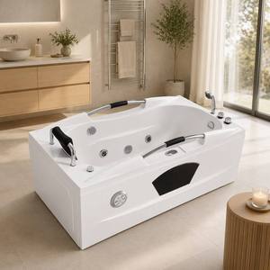 อ่างอาบน้ำหินสไตล์โมเดิร์นพร้อมระบบนวดจากุซซี่สำหรับห้องน้ำสุดหรู - Product Image 1