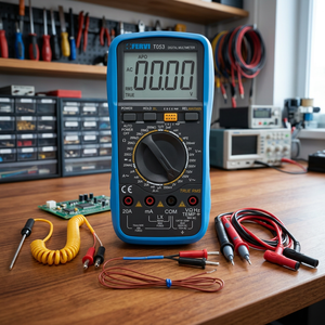 Multimètre numérique FERVI T053 avec écran LCD jusqu'à 1000V DC/750V AC 200A AC - Product Image 3