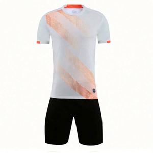 Factory Wholesale Plus Size <b>Green</b> Football Training Uniform Kits 100% Polyester Quick Dry Breathable 220G Unisex High Quality - Product Image 3