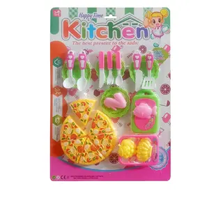 女孩厨师吸塑卡包桌子厨房玩具，儿童厨房儿童玩具