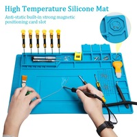 Réparation électronique avec tapis magnétique BGA, tapis de réparation en silicone pour ordinateur portable, tapis de table en silicone souple
