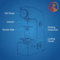 High Precision Electric Rockwell Hardness Tester for Black and Non-Ferrous Metals