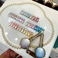 SR 2026 Nouveau vernis à ongles gel scintillant effet pierre précieuse, sans rinçage, couleurs populaires toutes saisons, perles de verre, œil de chat, diamant