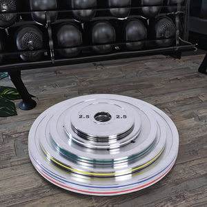 משקולות פלדה כרום כושר עמיד-לוחות כושר מתכת משולב לוח כושר סט 10 ק "ג עד 100 ק" ג (אפשרות 80lb) - Product Image 6