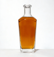 Botol Anggur Kaca 700ml 750ml Grosir Pabrik, Dapat Didaur Ulang, untuk Vodka, Whisky, Rum, dengan Tutup Gabus