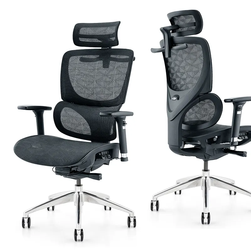 ホームオフィス用の新しいフルメッシュハイバック調節可能な人間工学に基づいた椅子cadeiraescritorio
