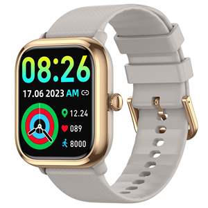 <span class=keywords><strong>Montre</strong></span> connectée AMOLED carrée - Appel Bluetooth, moniteur de fréquence cardiaque/oxygène sanguin/pression artérielle, plus de 100 modes sportifs pour hommes et femmes - Product Image 2