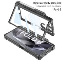 Voor Samsung Voor Galaxy Z Fold 6 Business Style Pc Opvouwbare Case Magnetische Draadloze Oplaadpenhouder Schokbestendig Volledig Pakket