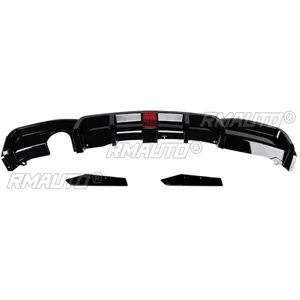 ลิ้นกันชนหลัง F30 สีดำเงา พร้อมไฟ สไตล์ MP ชุดแต่งกันชนหลังสำหรับ BMW F30 ปี 2012-2019 อุปกรณ์ตกแต่งรถยนต์ - Product Image 4