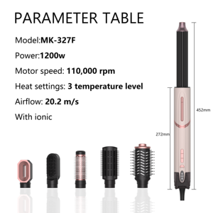Nuovo arrivo BLDC 1200W <span class=keywords><strong>spazzola</strong></span> per asciugacapelli tutti i tipi di <span class=keywords><strong>capelli</strong></span> asciugatura rapida protezione contro il surriscaldamento Set di Styler - Product Image 2