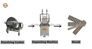 Small Vitamin Gummy Candy Depositing Making Machine And Production Line