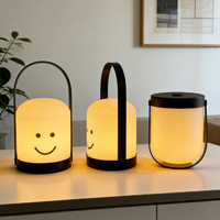 Lampe de chevet LED moderne Coolqing à changement de couleur, rechargeable par USB, pour chambre à coucher, portable