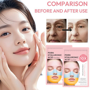 Masque facial en hydrogel anti-rides trois couleurs au collagène 45g pour femmes - Product Image 2