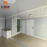 Cbox Maison modulaire extensible préfabriquée avec 2 chambres, cuisine, salle de bain et salon