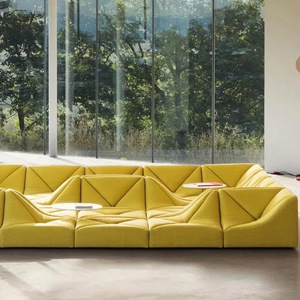 <span class=keywords><strong>Sofa</strong></span> Dune 4 Modul Kombinasi Bebas Multifungsi Berbahan Katun Berlapis Beludru Bentuk Mirip Dune <span class=keywords><strong>Sofa</strong></span> Lantai Ruang Tamu Kamar Tidur Villa - Product Image 2