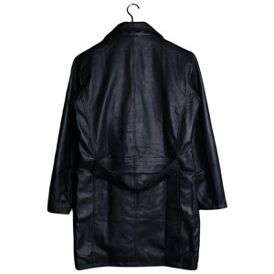 Manteau long en cuir pour homme, vêtement de mode en gros, en cuir de haute qualité, à manches longues, pour l'extérieur - Product Image 3