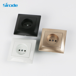 Si9206 duvar prizleri serisi avrupa standardı Modern 16A 250 1 Gang 2 Pin mevcut beyaz/gri/altın/siyah ev için yapılan PC V - Product Image 1