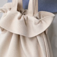 Sac fourre-tout en toile robuste avec cordon de serrage en corde résistante, logo personnalisé
