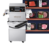 Machine d'emballage sous vide automatique VSP pour barquettes de viande, aliments, repas surgelés et poisson