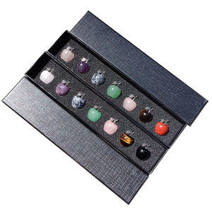 Nuovi Ornamenti Piccoli a Forma di Mela in Cristallo di <span class=keywords><strong>Giada</strong></span> <span class=keywords><strong>Naturale</strong></span> Lucidato, Confezione Mista Colorata, Regalo di Natale e Vigilia di Natale - Product Image 3