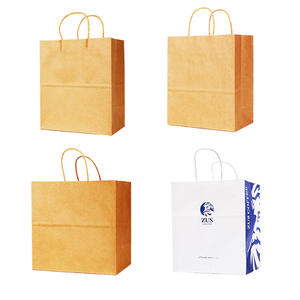 Sac à main en papier kraft, matériau d'origine écologique, sac à provisions, sac fourre-tout à emporter - Product Image 6