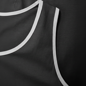 เสื้อแขนกุดสำหรับออกกำลังกายของผู้ชายเสื้อกล้ามแขนกุดแห้งเร็ว94% ผ้าโพลีเอสเตอร์6% ผ้าสแปนเด็กซ์ - Product Image 1