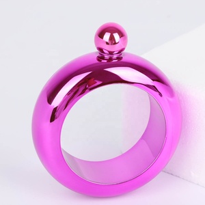 3.5Oz Vòng Đeo Tay Đầy Màu Sắc Hình Rượu Rượu Tròn Chai Rượu Vòng Tay Bangle Thép Không Gỉ Rose Gold <span class=keywords><strong>Hip</strong></span> <span class=keywords><strong>Flask</strong></span> - Product Image 6