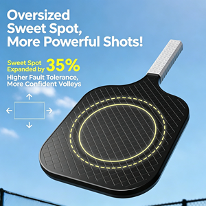 Training improves <b>control</b> power accuracy anti-slip sweat resistant <b>grip</b> outdoor indoor court play carbon fiber graphite face - Product Image 4