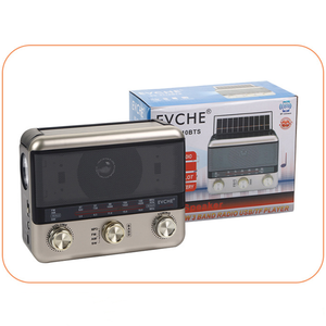 Radio rétro d'usine AM FM SW toutes bandes, 75 dB SNR, haut-parleur Bluetooth, charge solaire 10 W, radio ABS pour la décoration intérieure, les voyages en extérieur - Product Image 6