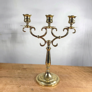 Candélabres en métal finition antique en gros, chandelier à 3 bras, centres de table, faible MOQ usine - Product Image 1