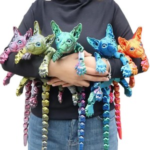 Nuevo Juguete de Gato <span class=keywords><strong>sin</strong></span> Pelo Impreso en 3D, Gigante, Articulado, Hecho en China para las Fiestas - Product Image 5