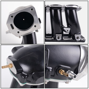 ท่อร่วมไอดีสำหรับ Honda K Series K20A K24A1 360 มม. อลูมิเนียมอัลลอย สีดำเงิน สำหรับดัดแปลงอัพเกรด - Product Image 5