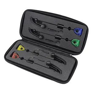Carp Fishing Swingers Set indicatore <span class=keywords><strong>di</strong></span> morso illuminato a colori chiari a <span class=keywords><strong>LED</strong></span> 4 pezzi in custodia con cerniera B2002 - Product Image 1