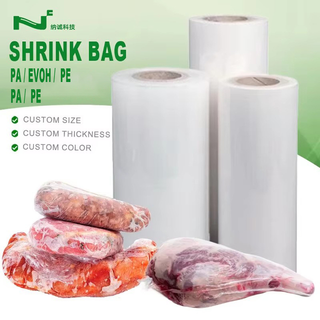 Shrink Bags for Meat Processing, 37N Strong Heat Seal PA/EVOH/PE Pouch for Beef, Factory Direct Custom Size Fast Shipping